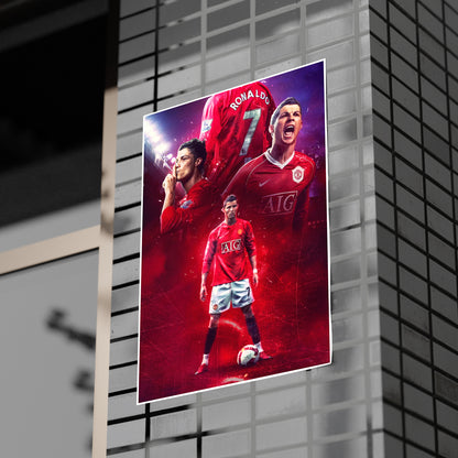 CR7 - Cristiano Ronaldo - Football Poster