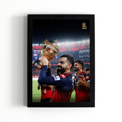 Virat Kohli - RCB IPL Victory - A4 Size Photo Frame #5