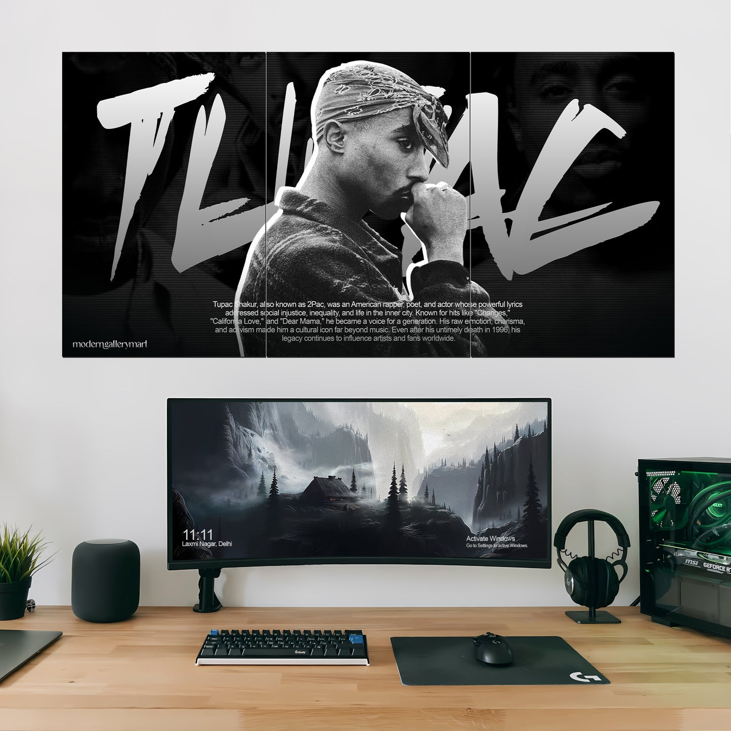 Tupac Shakur Wall Poster - 3 Piece Set