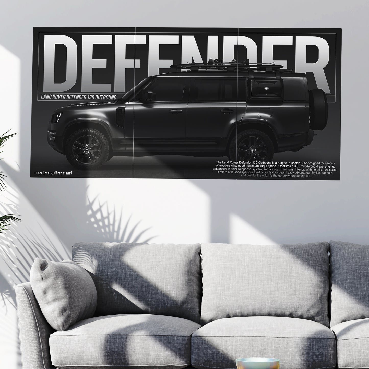Land Rover Defender 130 Outbound Wall Poster - 3 Piece Set