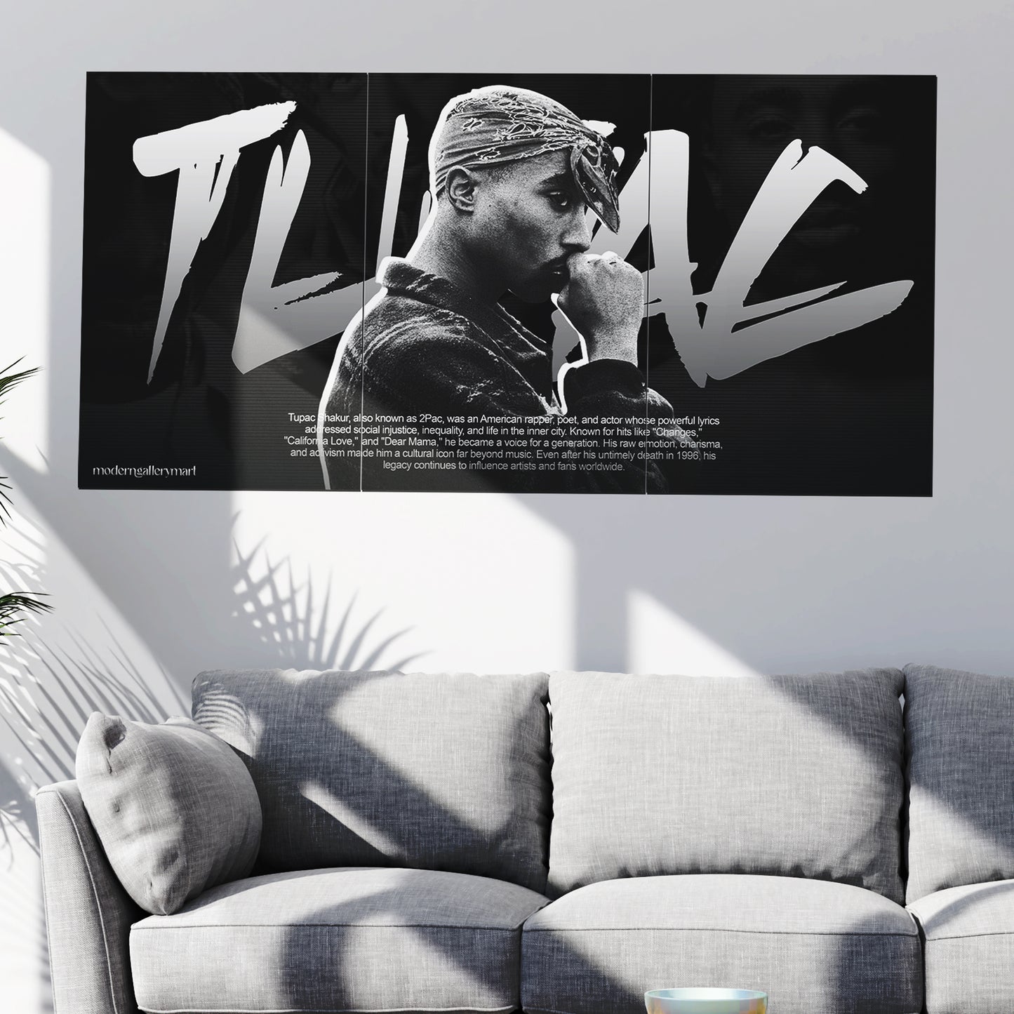 Tupac Shakur Wall Poster - 3 Piece Set