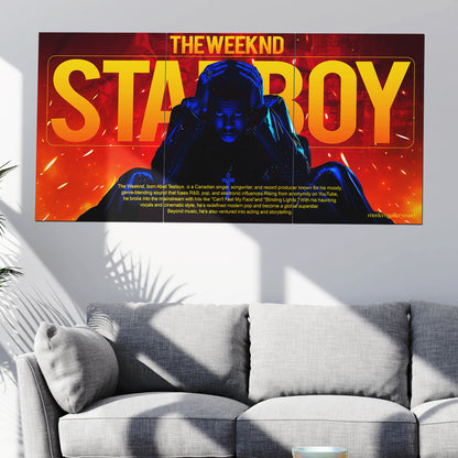 The Weeknd Starboy - Wall Poster - 3 Piece Set