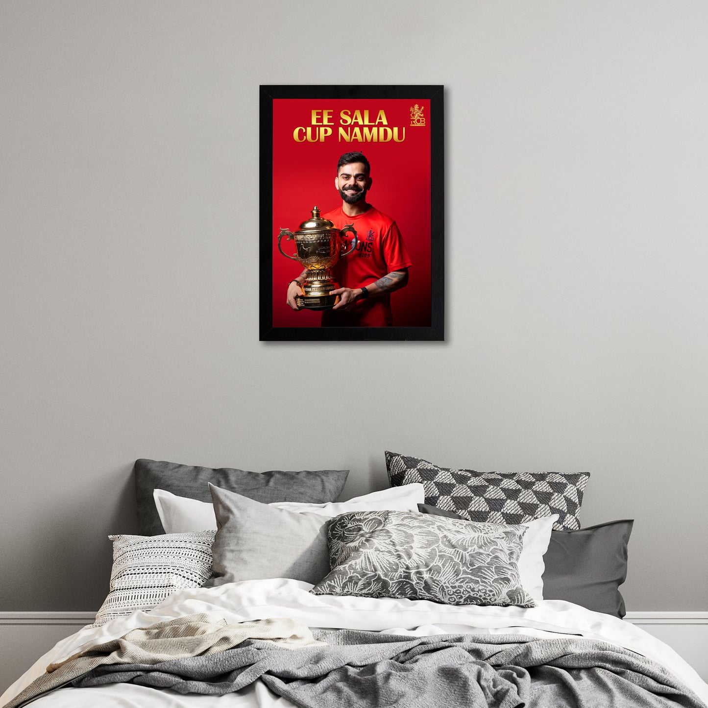 Virat Kohli - RCB IPL Victory - A4 Size Photo Frame #1