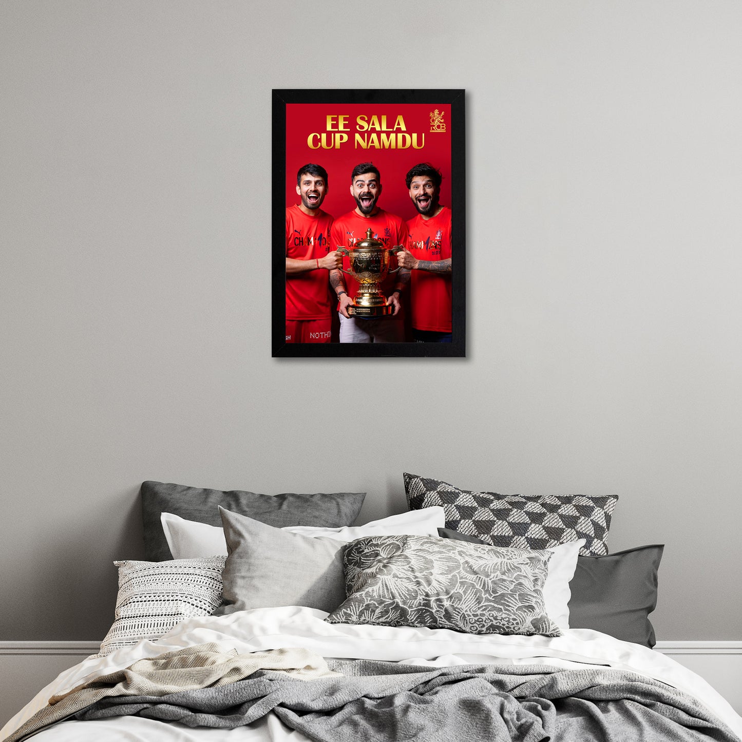 Virat Kohli - RCB IPL Victory - A4 Size Photo Frame #2