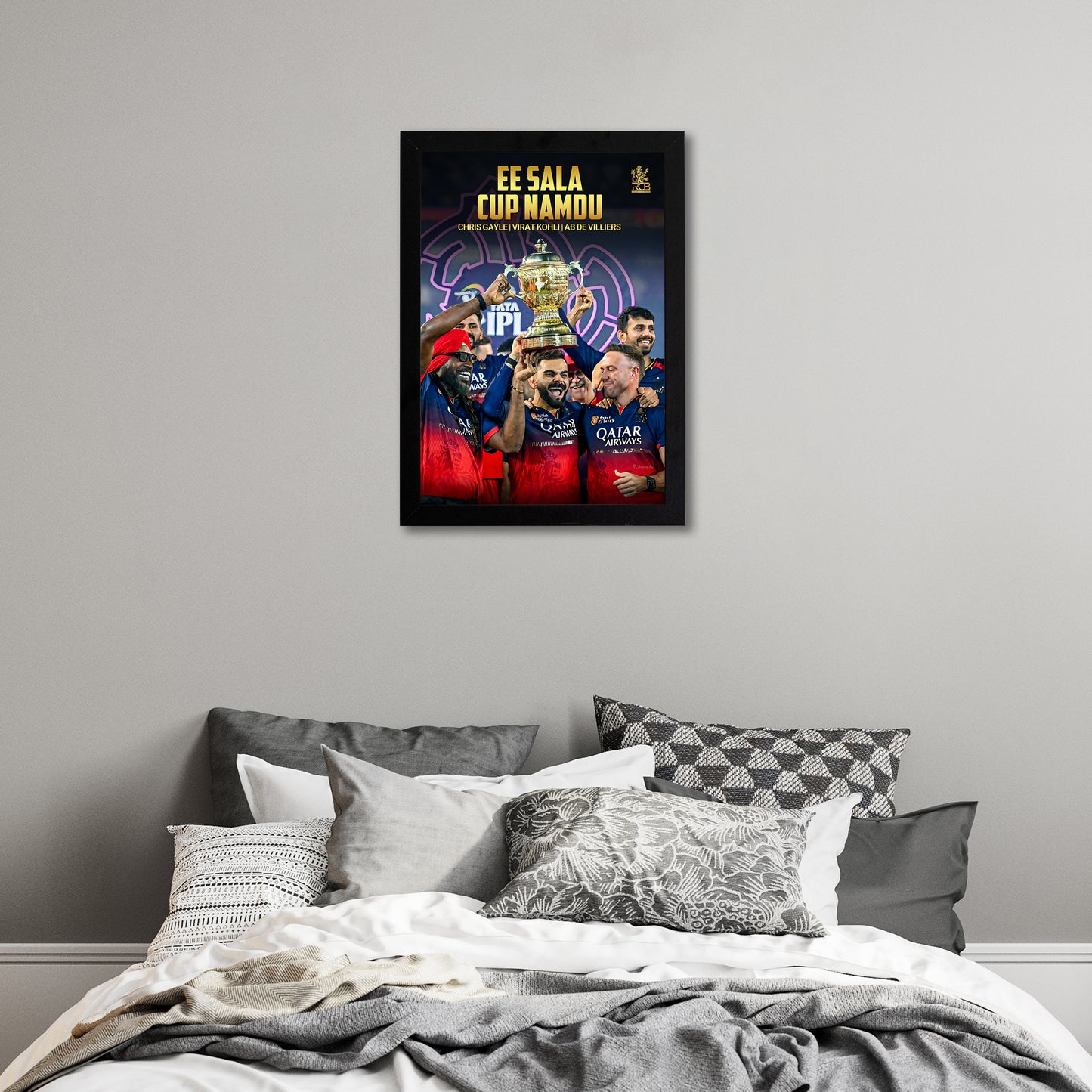 Virat Kohli - RCB IPL Victory - A4 Size Photo Frame #4