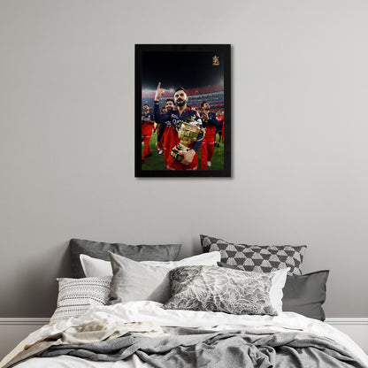 Virat Kohli - RCB IPL Victory - A4 Size Photo Frame #8