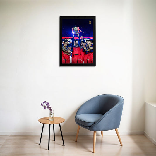 Virat Kohli - RCB IPL Victory - A4 Size Photo Frame #11