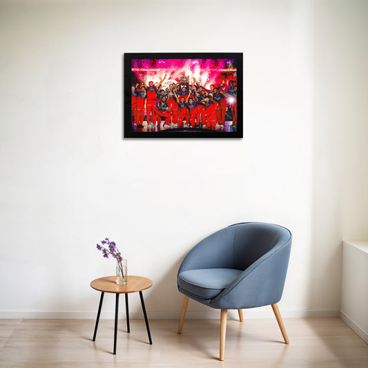 Virat Kohli - RCB IPL Victory - A4 Size Photo Frame #12