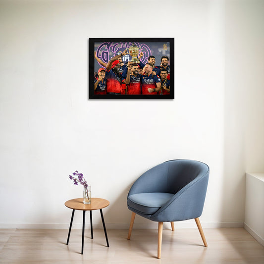 Virat Kohli - RCB IPL Victory - A4 Size Photo Frame #13