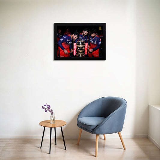 Virat Kohli - RCB IPL Victory - A4 Size Photo Frame #15