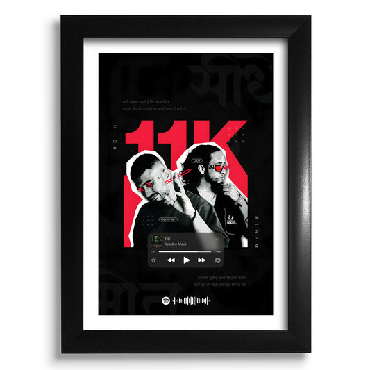 Seedhe Maut Frame - 11K Music Frame - A4 Size Photo Frame #12