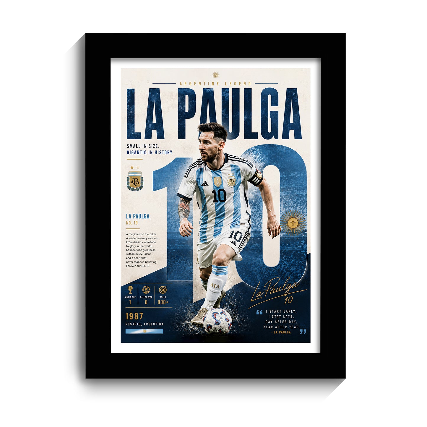 Lionel Messi Frame - Lionel Messi - A4 Size Photo Frame