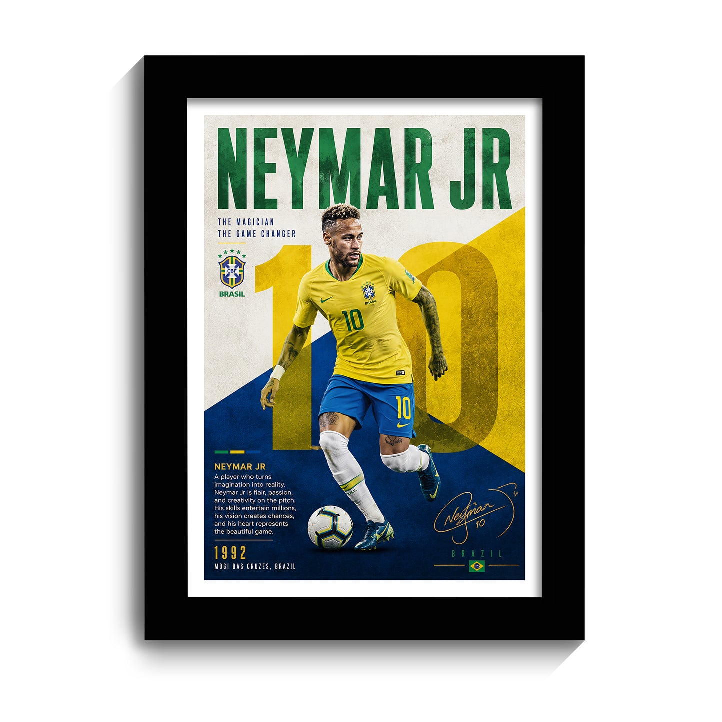 Neymar Frame - Neymar - A4 Size Photo Frame