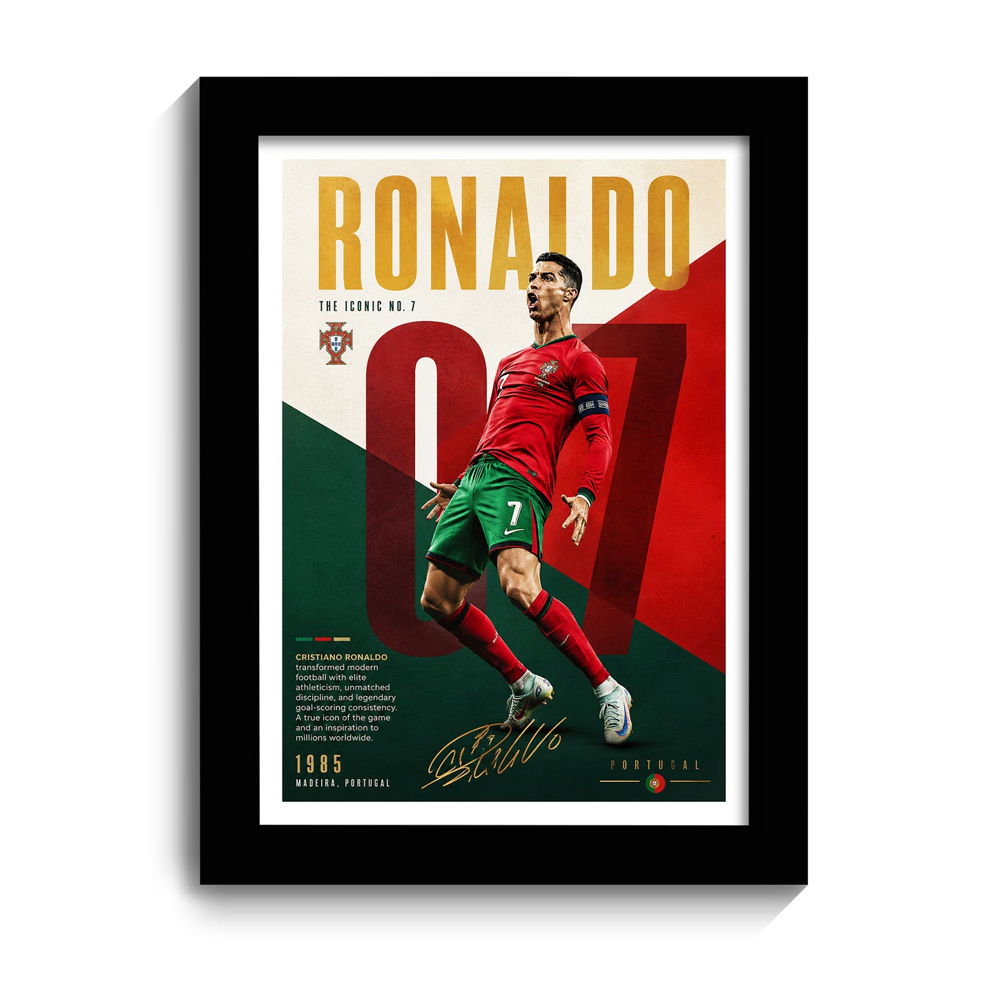 Cristiano Ronaldo Frame - Cristiano Ronaldo - A4 Size Photo Frame