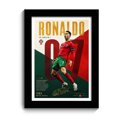 Cristiano Ronaldo Frame - Cristiano Ronaldo - A4 Size Photo Frame