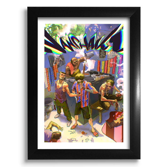 Seedhe Maut Frame - Nanchaku Music Frame - A4 Size Photo Frame #2