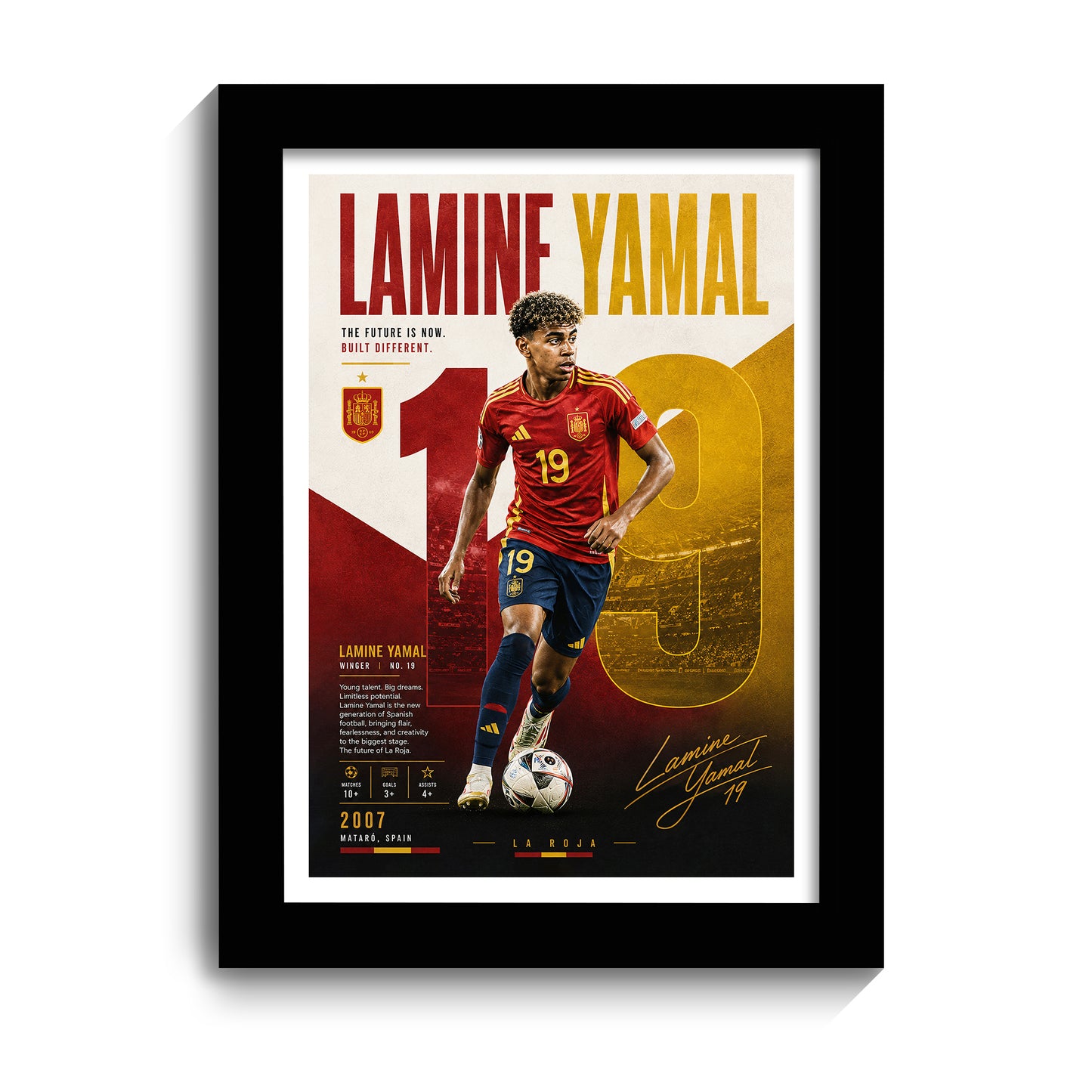 Lamine Yamal Frame - Lamine Yamal - A4 Size Photo Frame