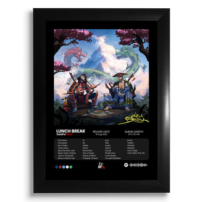 Seedhe Maut Frame - Lunch Break Album Cover Frame - A4 Size Photo Frame #6