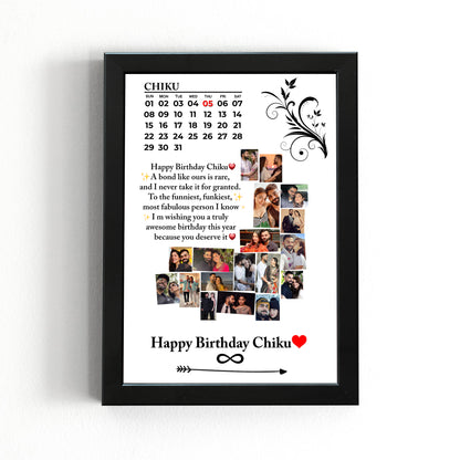 Customized Photo Frame for Birthday Gift (A4 Size 8.27×11.69 Inches)