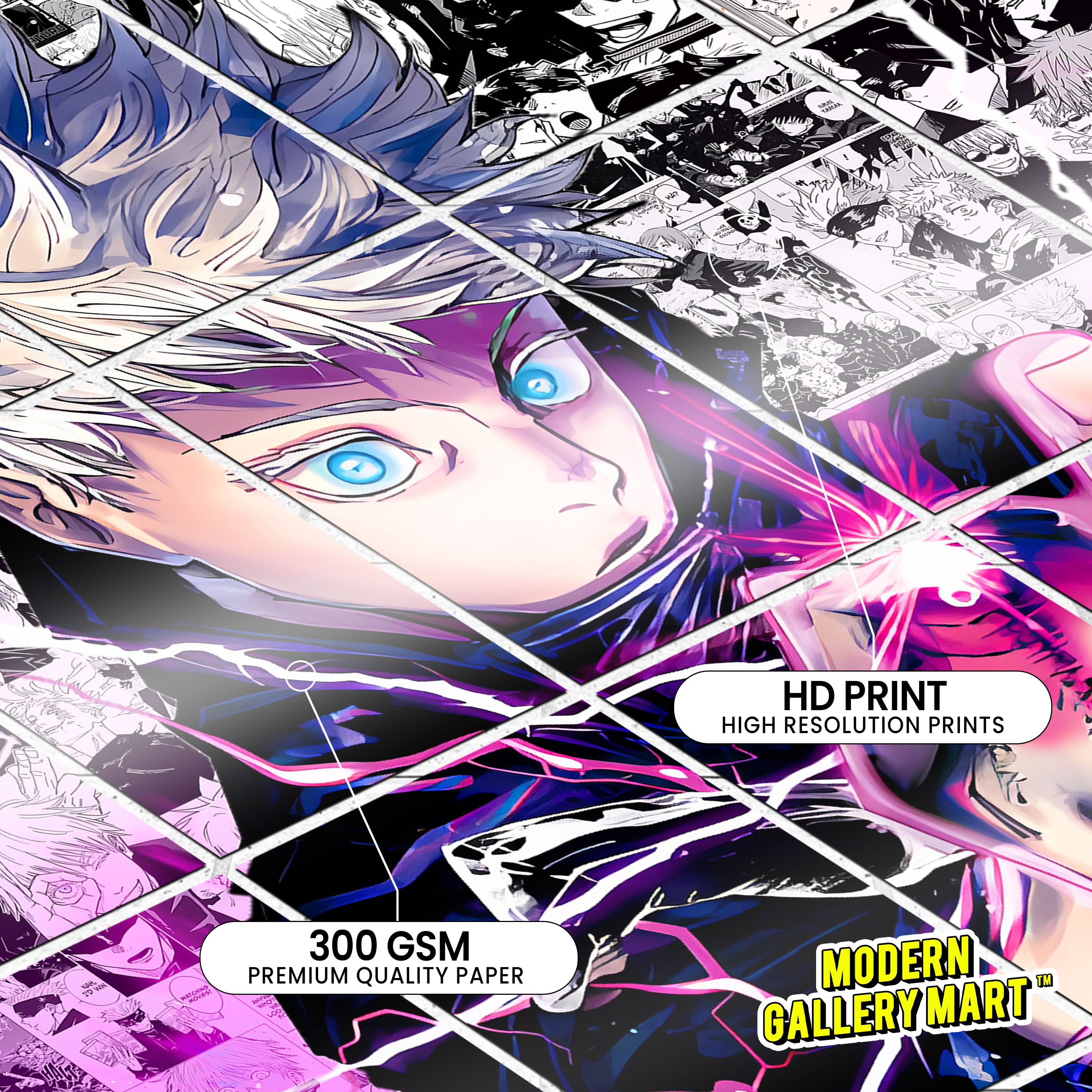 20 Jujutsu Kaisen Satoru Gojo - Manga Poster - A4 Size (8.3 x 11.7