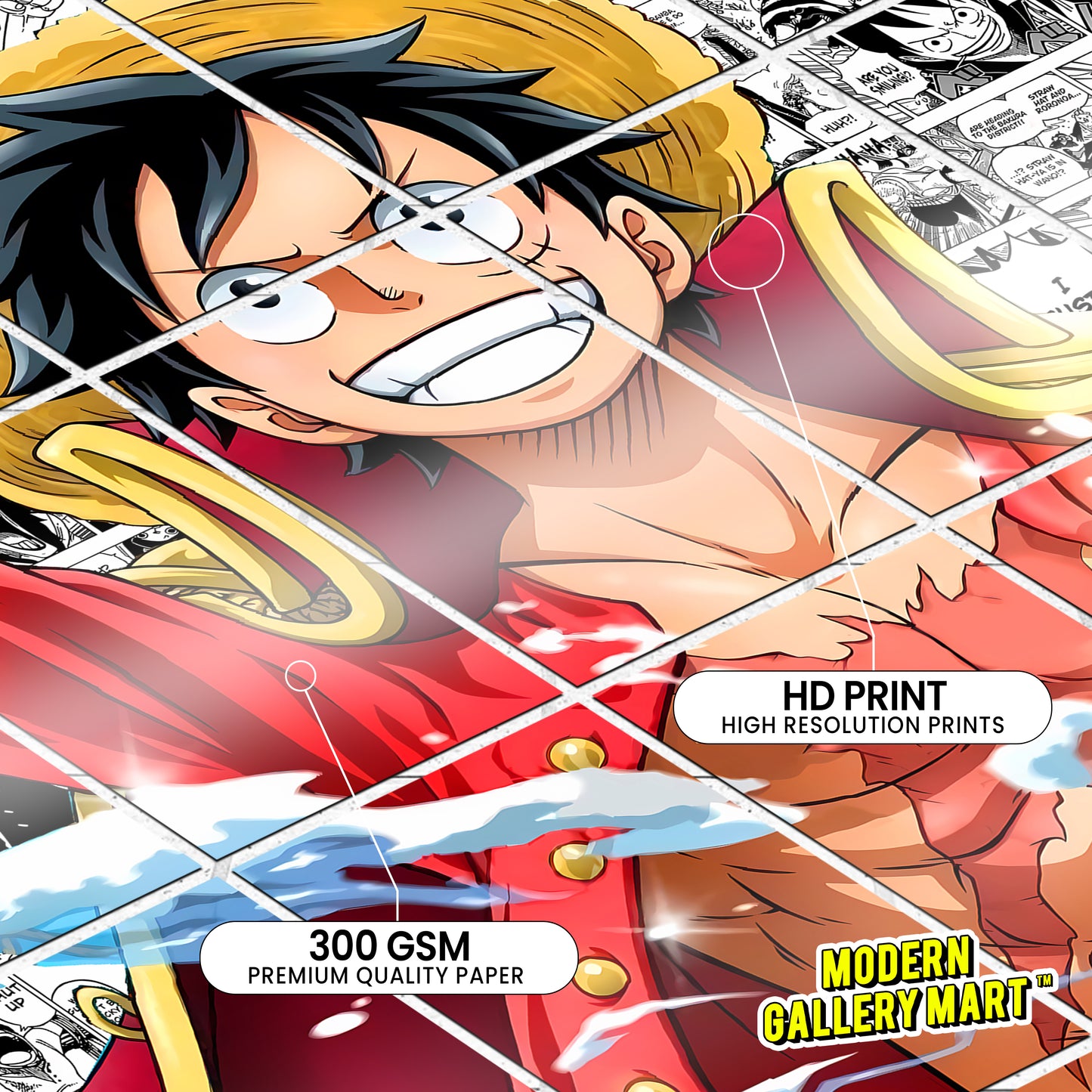 20 One Piece Monkey D.Luffy #2 - Manga Poster - A4 Size (8.3 x 11.7 inch)