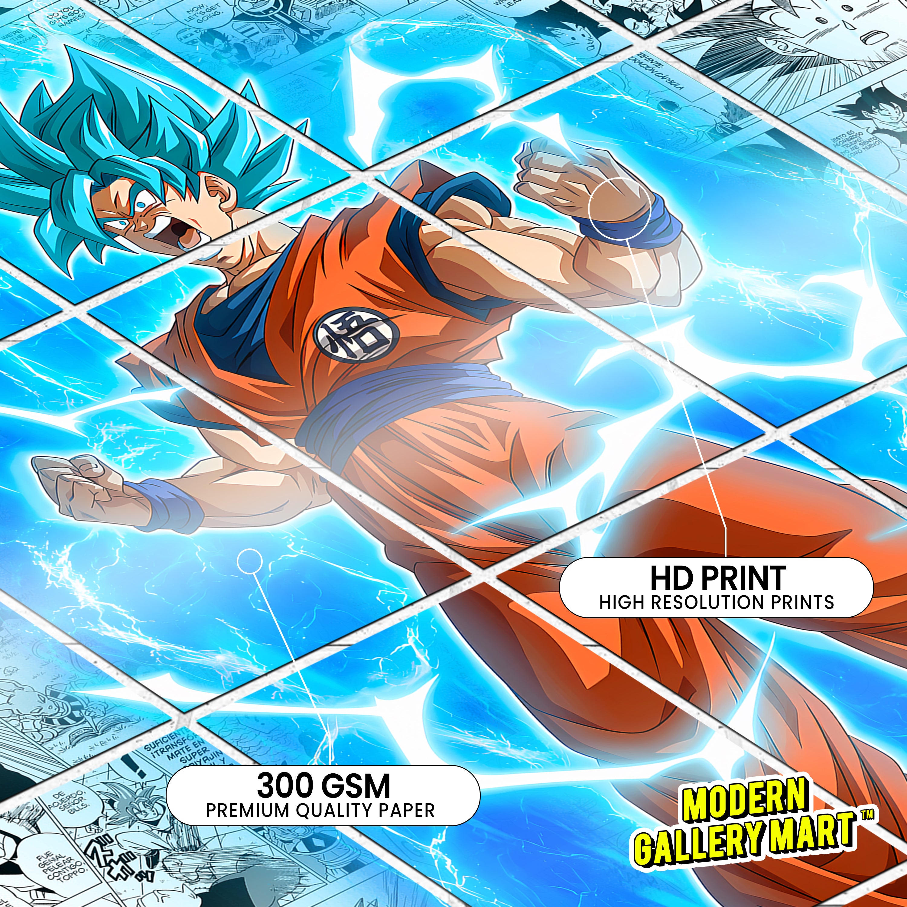 ポスター COBRA GOKU 2000 B2 x2 20 Dragon Ball Goku #2 - Manga Poster - A4 Size (8.3 x 11.7 inch