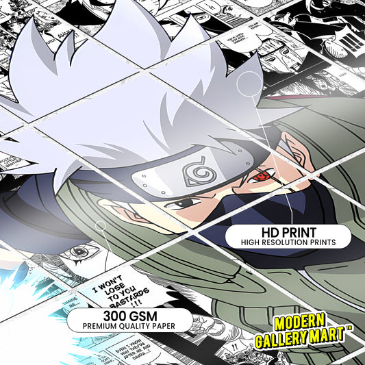 20 Naruto Kakashi Hatake - Manga Poster - A4 Size (8.3 x 11.7 inch)
