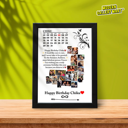 Customized Photo Frame for Birthday Gift (A4 Size 8.27×11.69 Inches)