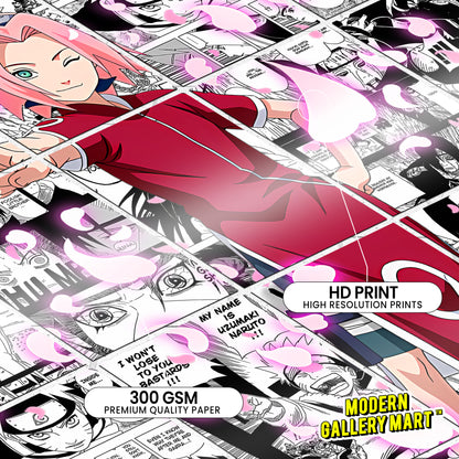 20 Naruto Sakura Haruno - Manga Poster - A4 Size (8.3 x 11.7 inch)