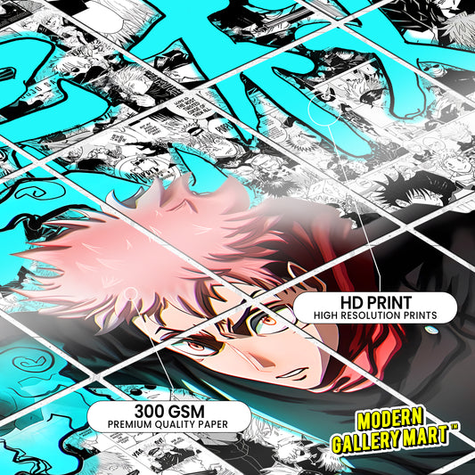 20 Jujutsu Kaisen Yuji Itadori - Manga Poster - A4 Size (8.3 x 11.7 inch)