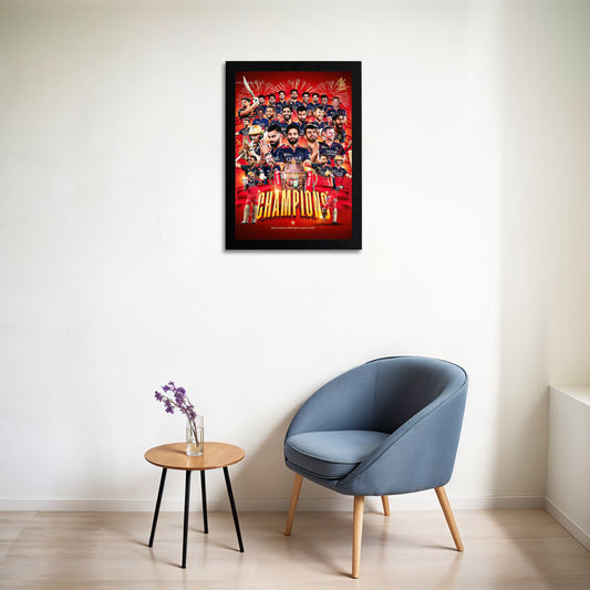Virat Kohli - RCB IPL Victory - A4 Size Photo Frame #3