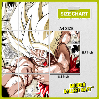 20 Dragon Ball Goku #1 - Manga Poster - A4 Size (8.3 x 11.7 inch)