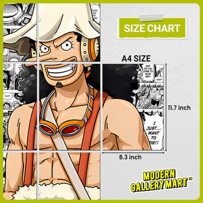 20 One Piece Usopp - Manga Poster - A4 Size (8.3 x 11.7 inch)