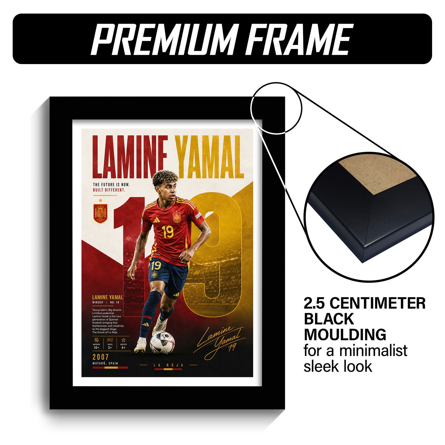Lamine Yamal Frame - Lamine Yamal - A4 Size Photo Frame