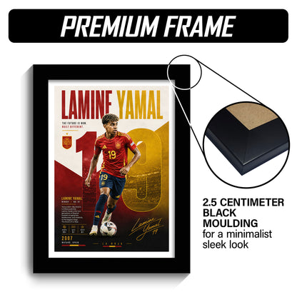 Lamine Yamal Frame - Lamine Yamal - A4 Size Photo Frame