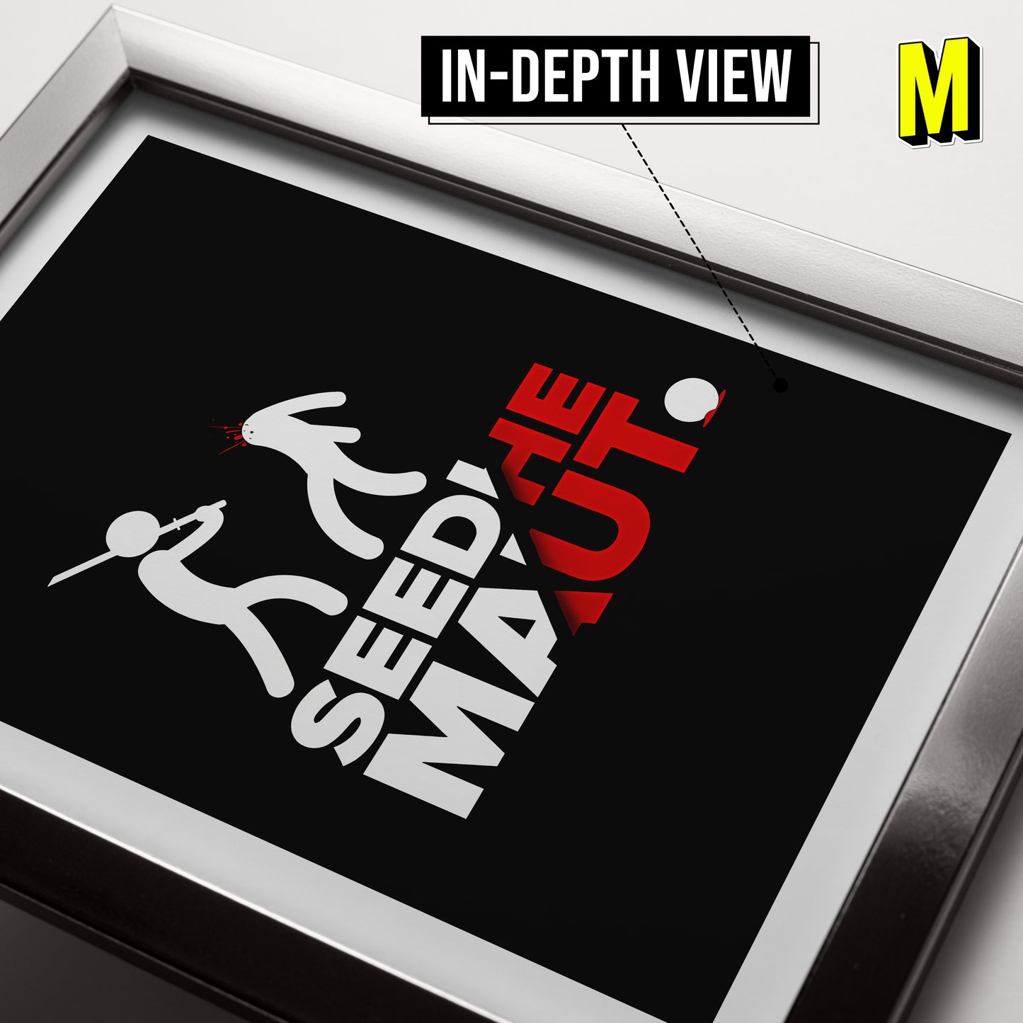 Seedhe Maut Frame - Seedhe Maut Logo Frame - A4 Size Photo Frame #4
