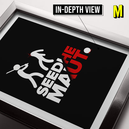Seedhe Maut Frame - Seedhe Maut Logo Frame - A4 Size Photo Frame #4