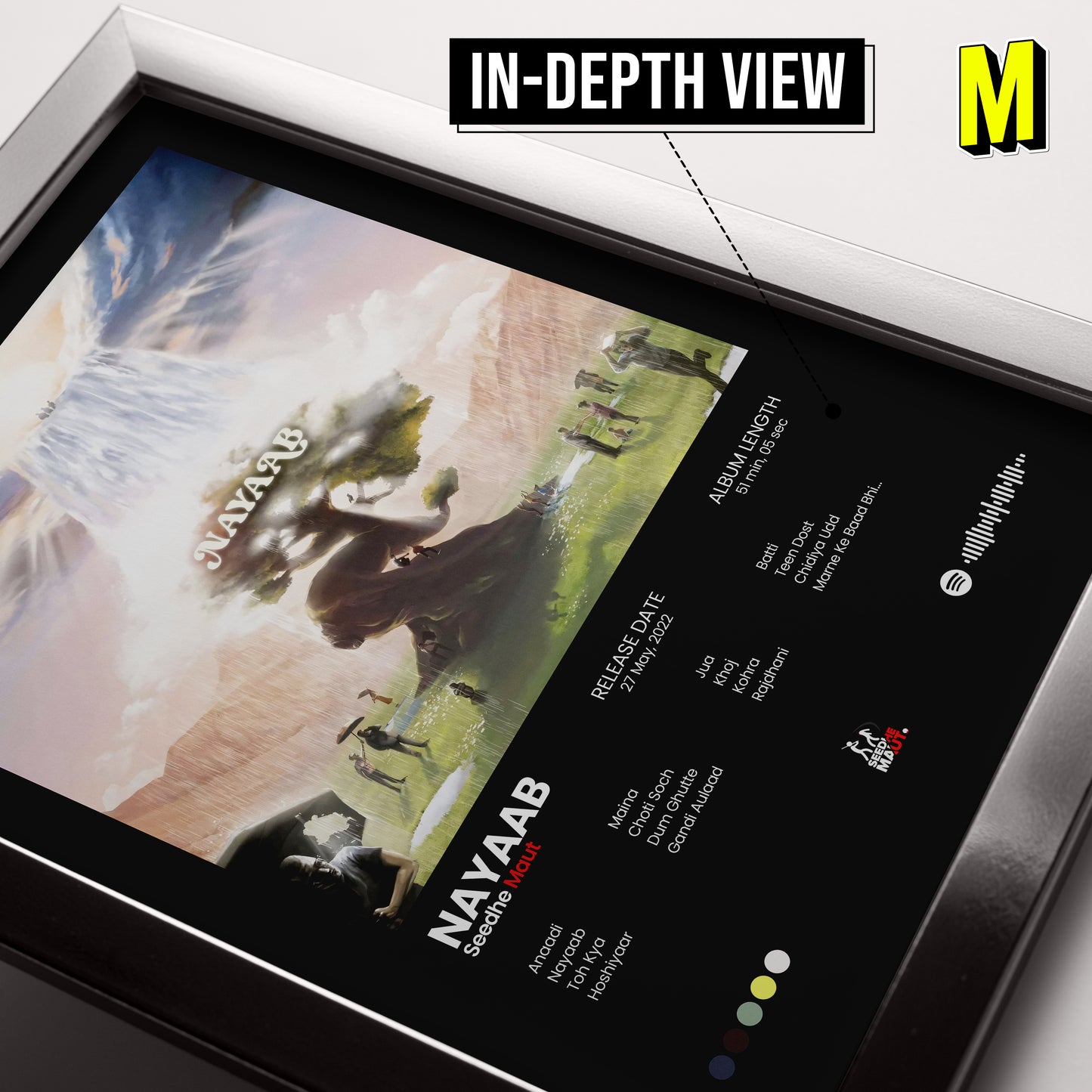 Seedhe Maut Frame - Nayaab Album Cover Frame - A4 Size Photo Frame #10