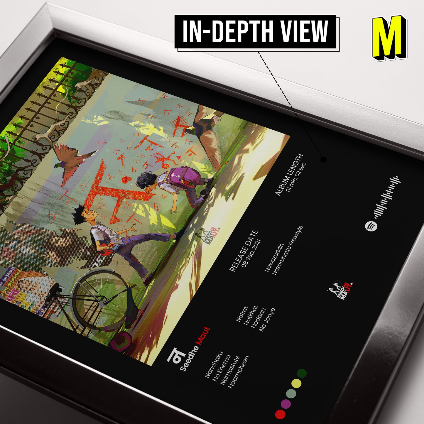 Seedhe Maut Frame - 'न' Album Cover Frame - A4 Size Photo Frame #5
