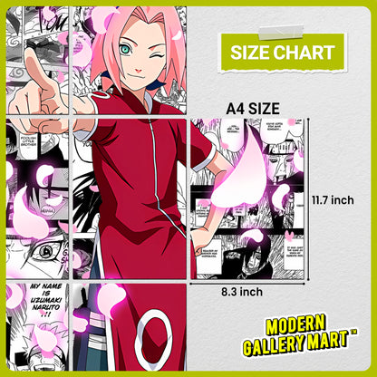 20 Naruto Sakura Haruno - Manga Poster - A4 Size (8.3 x 11.7 inch)