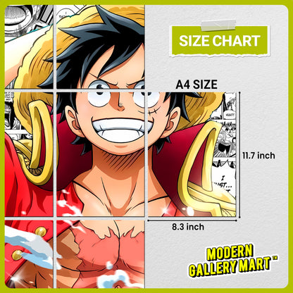 20 One Piece Monkey D.Luffy #2 - Manga Poster - A4 Size (8.3 x 11.7 inch)