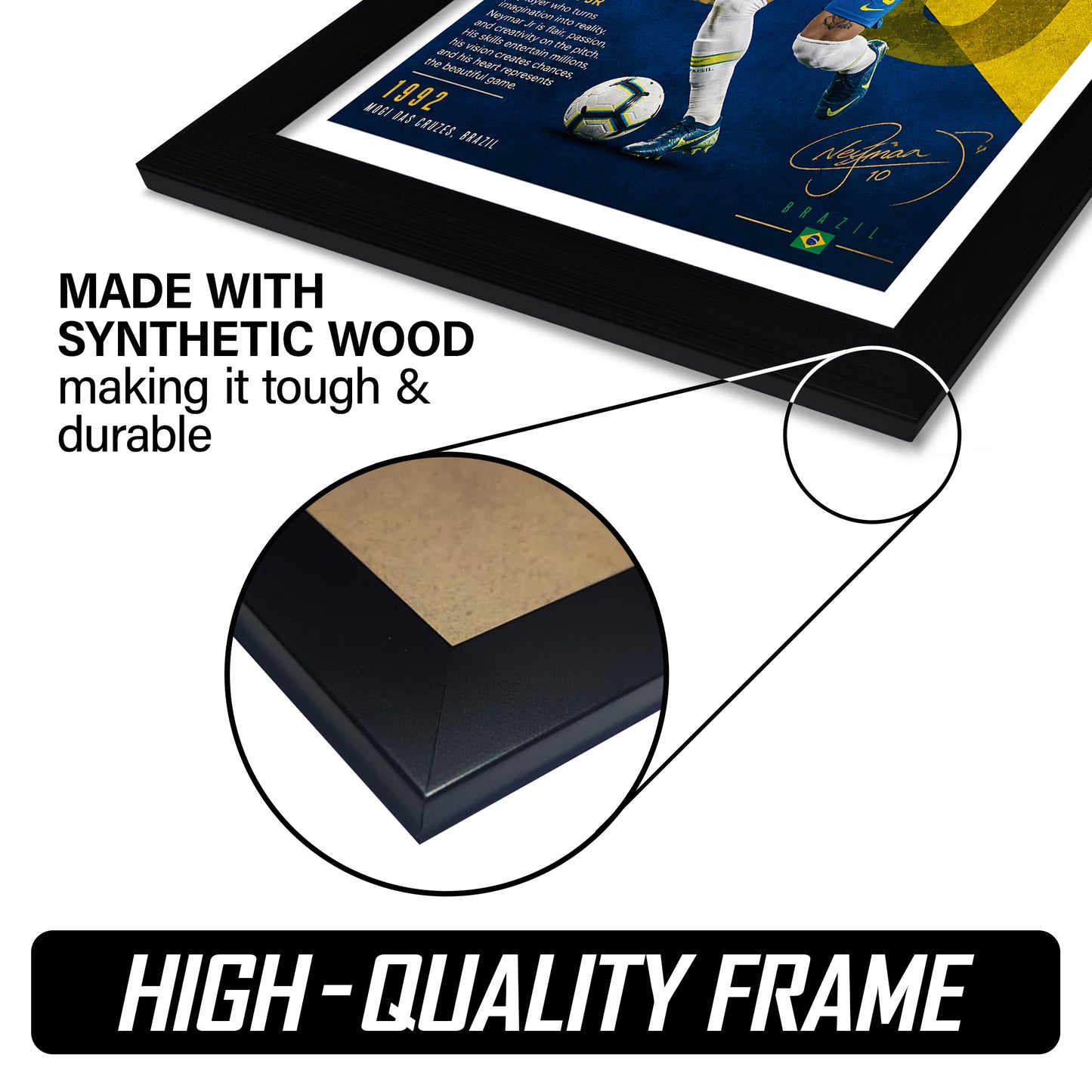 Neymar Frame - Neymar - A4 Size Photo Frame