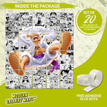 20 One Piece Monkey D.Luffy #1 - Manga Poster - A4 Size (8.3 x 11.7 inch)