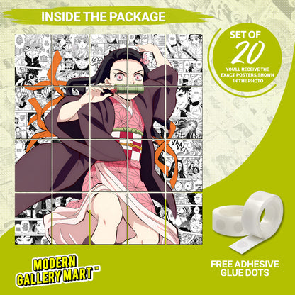 20 Demon Salyer Nezuko Kamado - Manga Poster - A4 Size (8.3 x 11.7 inch)