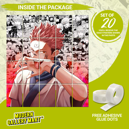 20 Jujutsu Kaisen Ryomen Sukuna - Manga Poster - A4 Size (8.3 x 11.7 inch)