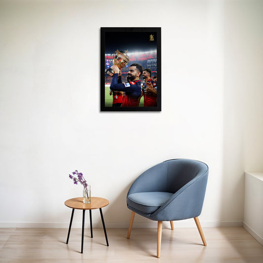Virat Kohli - RCB IPL Victory - A4 Size Photo Frame #5