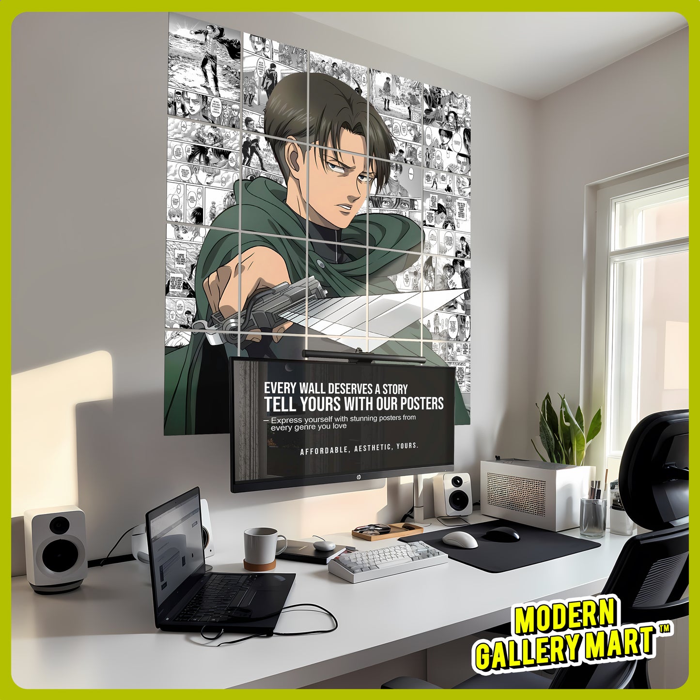 20 Attack on Titan Levi Ackerman - Manga Poster - A4 Size (8.3 x 11.7 inch)