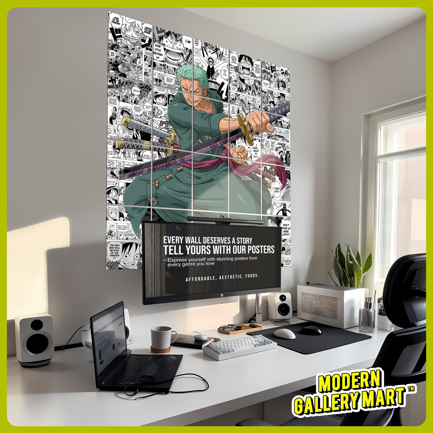 20 One Piece Roronoa Zoro - Manga Poster - A4 Size (8.3 x 11.7 inch)