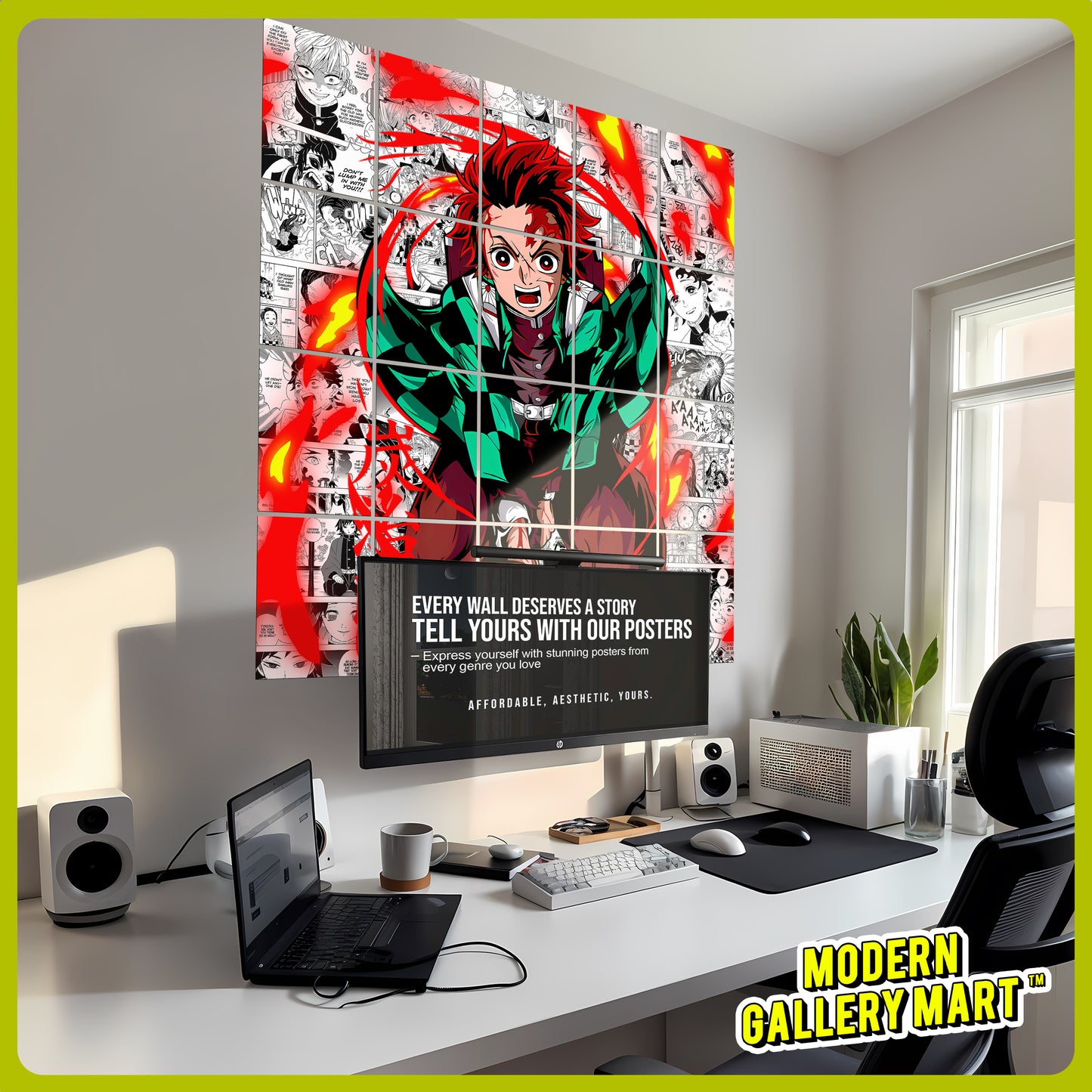 20 Demon Slayer Tanjiro Kamado- Manga Poster - A4 Size (8.3 x 11.7 inch)