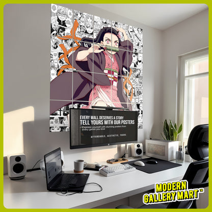 20 Demon Salyer Nezuko Kamado - Manga Poster - A4 Size (8.3 x 11.7 inch)
